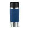 EMSA Travel Mug Classic N2020300 kelioninis puodelis 360 ml juoda, mėlyna, nerūdijantis plienas