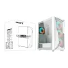 GIGABYTE C301GW kompiuterio korpusas Midi Tower Baltas