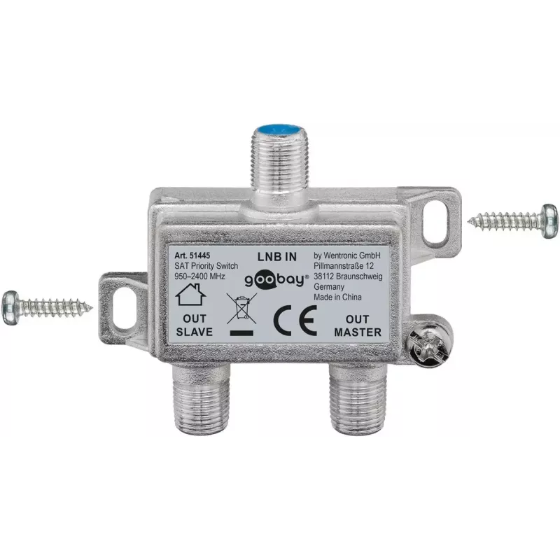Goobay SAT Priority Splitter – palydovinio signalo skirstytuvas