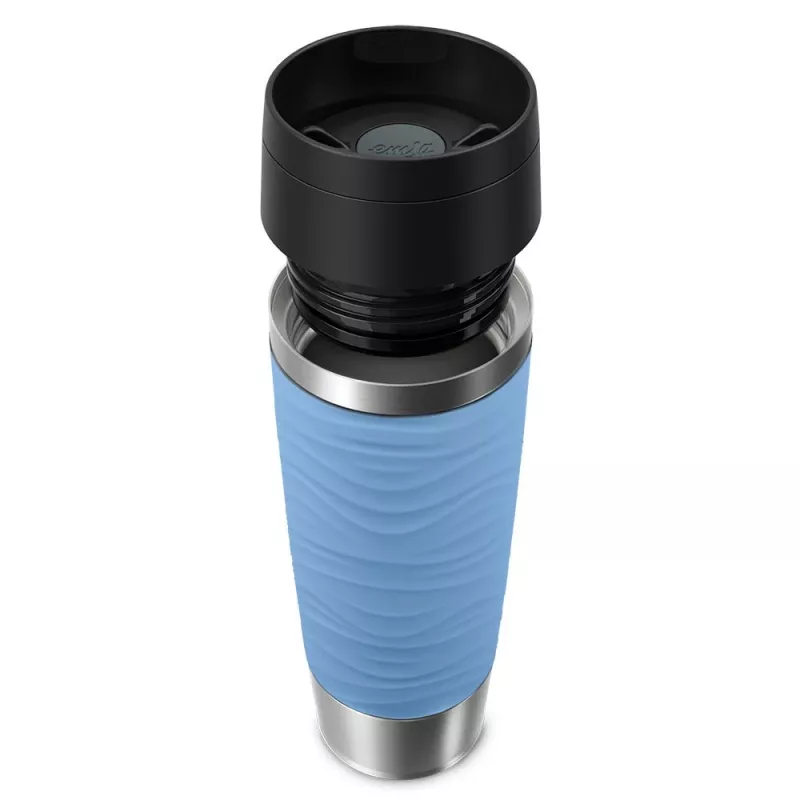 EMSA Travel Mug Waves Grande 500 ml Mėlyna, Nerūdijantis plienas