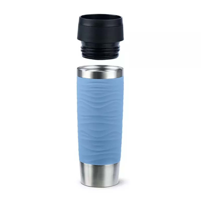EMSA Travel Mug Waves Grande 500 ml Mėlyna, Nerūdijantis plienas