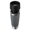 EMSA N2022300 Travel Mug Classic Grande termo puodelis, 500 ml, nerūdijantis plienas/PP/silikonas, Quick Press dangtis, pilkas