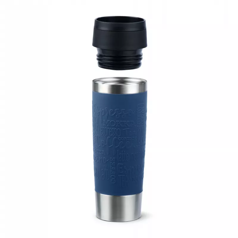EMSA Travel Mug Classic N2022100 termopuodelis 500 ml, nerūdijantis plienas, juoda, mėlyna
