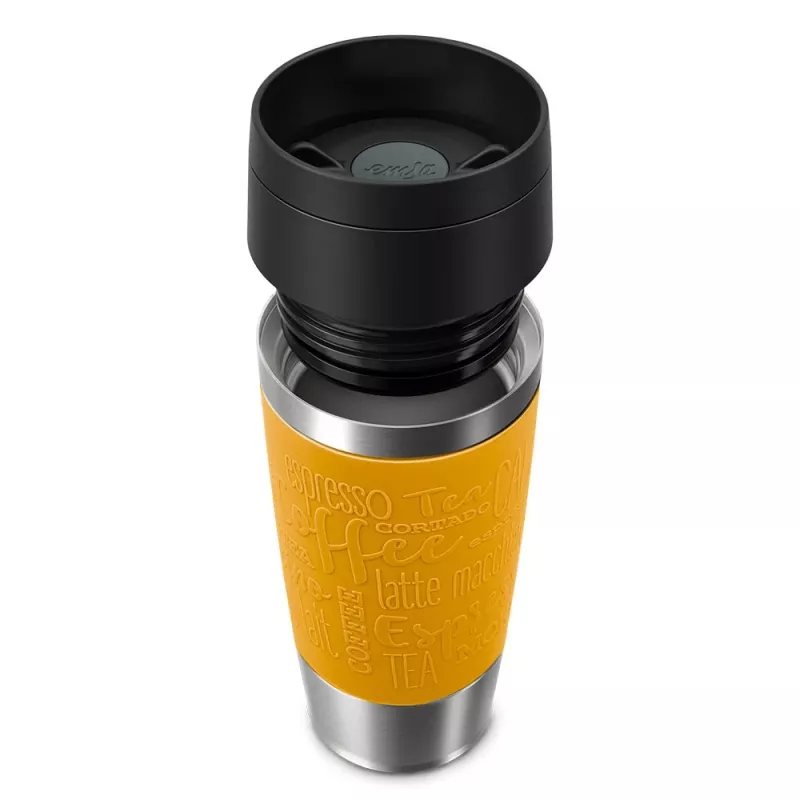 EMSA Travel Mug Classic 360 ml geltonas nerūdijančio plieno kelioninis puodelis