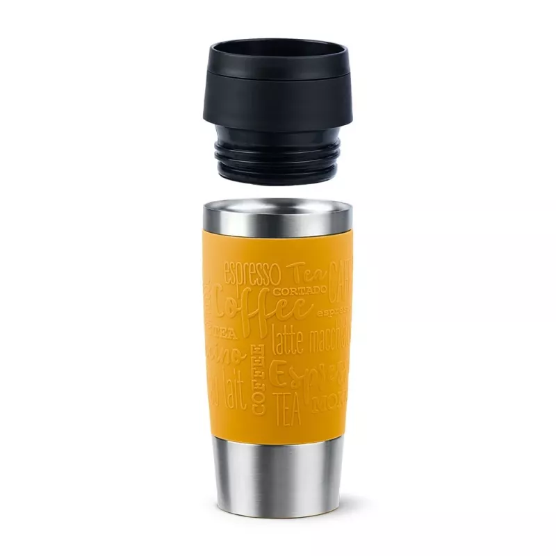 EMSA Travel Mug Classic 360 ml geltonas nerūdijančio plieno kelioninis puodelis