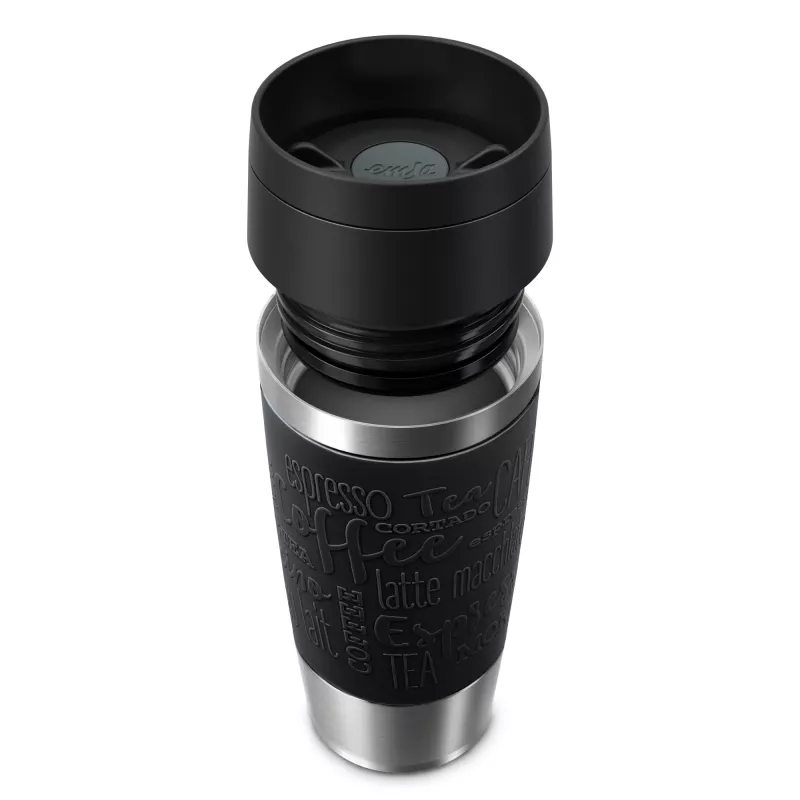 EMSA Travel Mug Classic N2020200 termo puodelis 360 ml juodas, nerūdijantis plienas