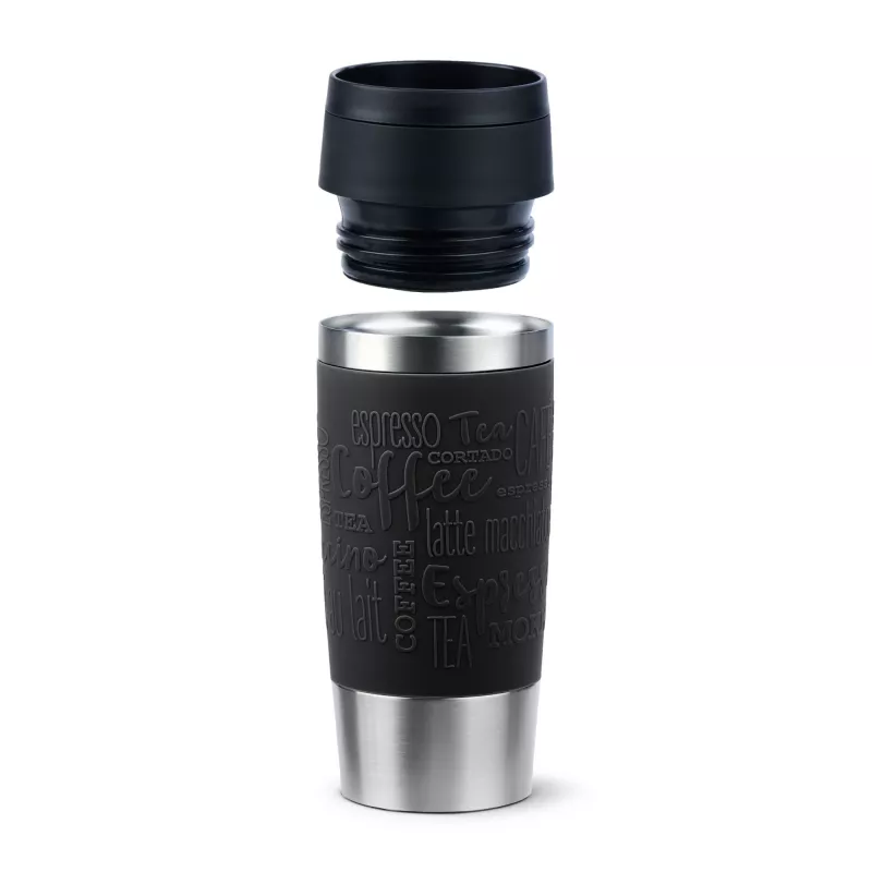 EMSA Travel Mug Classic N2020200 termo puodelis 360 ml juodas, nerūdijantis plienas