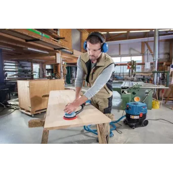 Bosch GET 75-150 Professional atsitiktinis orbitinis šlifuoklis 7300 RPM 14600 OPM juodas, mėlynas 750 W