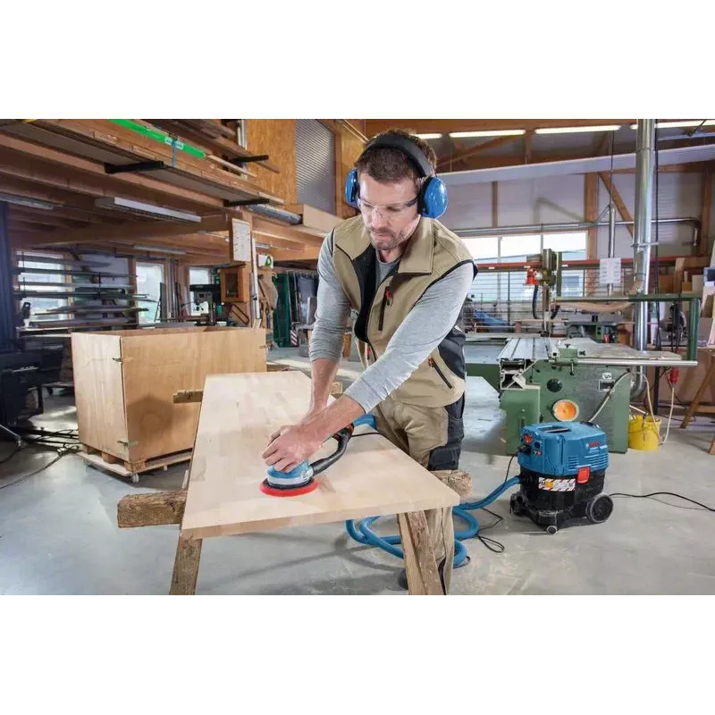 Bosch GET 75-150 Professional atsitiktinis orbitinis šlifuoklis 7300 RPM 14600 OPM juodas, mėlynas 750 W