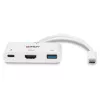 Lindy USB 3.2 Type C į HDMI keitiklis su USB Type A prievadu ir Power Delivery
