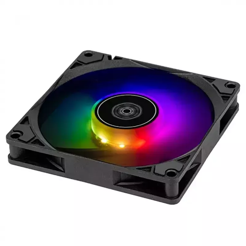 SilverStone Air Slimmer 90 ARGB SST-AS90B-ARGB korpuso ventiliatorius, 92 mm, 500–2500 aps./min., juodas