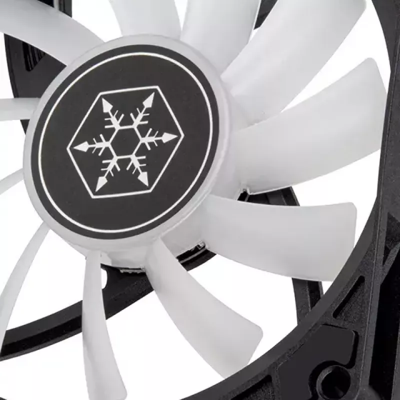 SilverStone Air Slimmer 90 ARGB SST-AS90B-ARGB korpuso ventiliatorius, 92 mm, 500–2500 aps./min., juodas