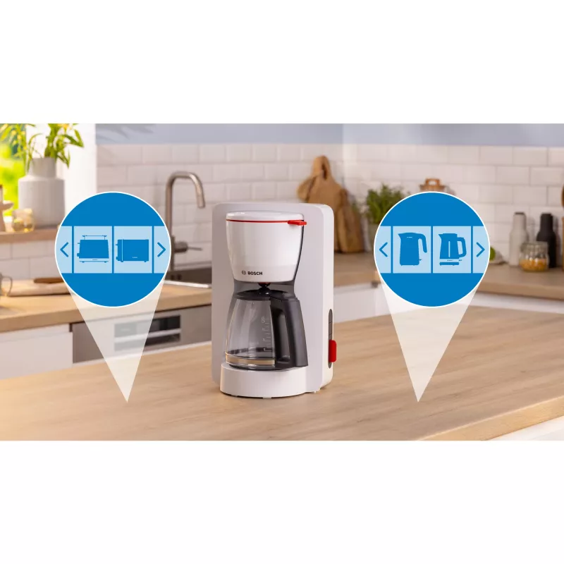 Bosch TKA3M131 kavos virimo aparatas, lašelinis, 1,25 l