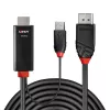 Lindy 2 m HDMI į DisplayPort laidas su USB Type-A maitinimu
