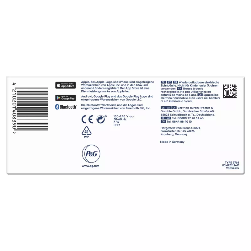 Oral-B iO Series 9n suaugusiųjų besisukanti-osciliuojanti dantų šepetėlis, rožinis