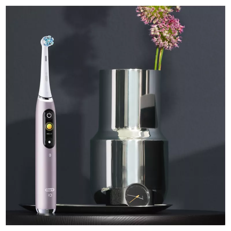 Oral-B iO Series 9n suaugusiųjų besisukanti-osciliuojanti dantų šepetėlis, rožinis
