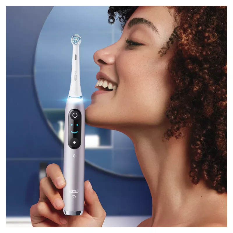 Oral-B iO Series 9n suaugusiųjų besisukanti-osciliuojanti dantų šepetėlis, rožinis