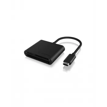 ICY BOX IB-CR301-C3 kortelių skaitytuvas USB 3.2 Gen 1 (3.1 Gen 1) Type-C juodas