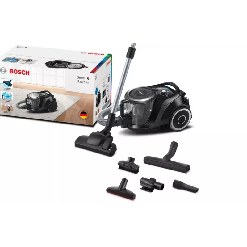 Bosch Serie 6 BGC41XSIL dulkių siurblys 2,4 L cilindrinis sausas valymas 700 W be maišelio