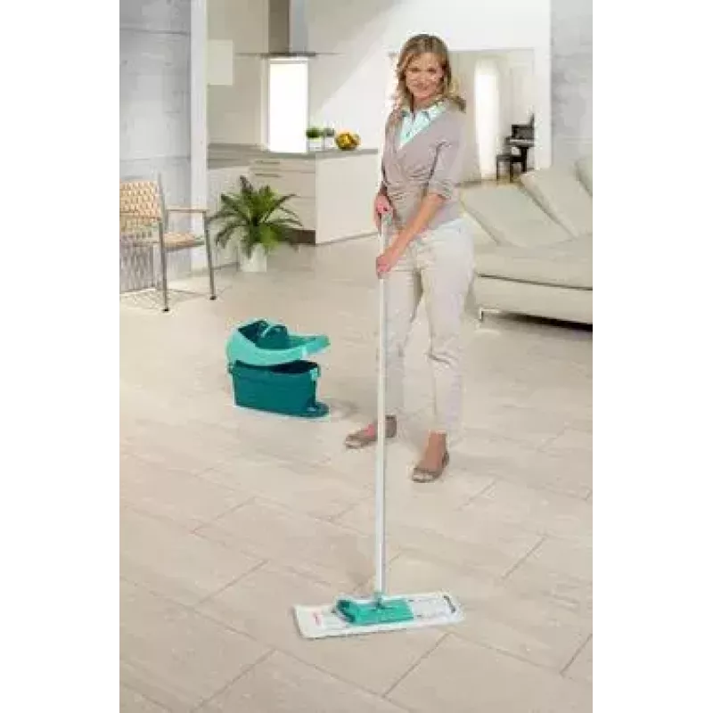 Kibiras šluostės sistemai Leifheit 55076 – ergonomiškas gręžtuvas, didelė talpa, žalia spalva