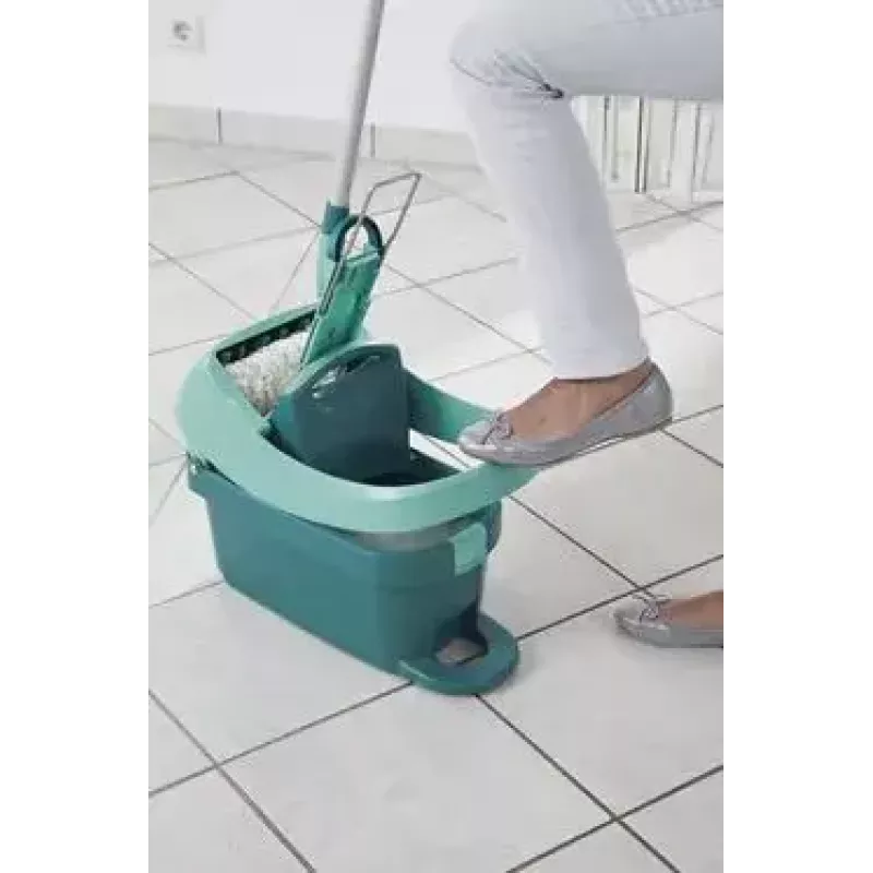 Kibiras šluostės sistemai Leifheit 55076 – ergonomiškas gręžtuvas, didelė talpa, žalia spalva