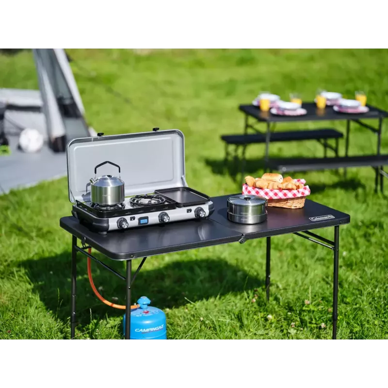 Skystųjų degalų viryklė Campingaz 2 MULTI COOK, 2 kaitvietės, rankinis valdymas