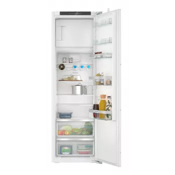 Siemens iQ300 KI82LVFE0 šaldytuvas, 280 l (246 l + 34 l šaldiklio dalis), E energijos klasė, durys su dešiniais vyriais (keičiamos)