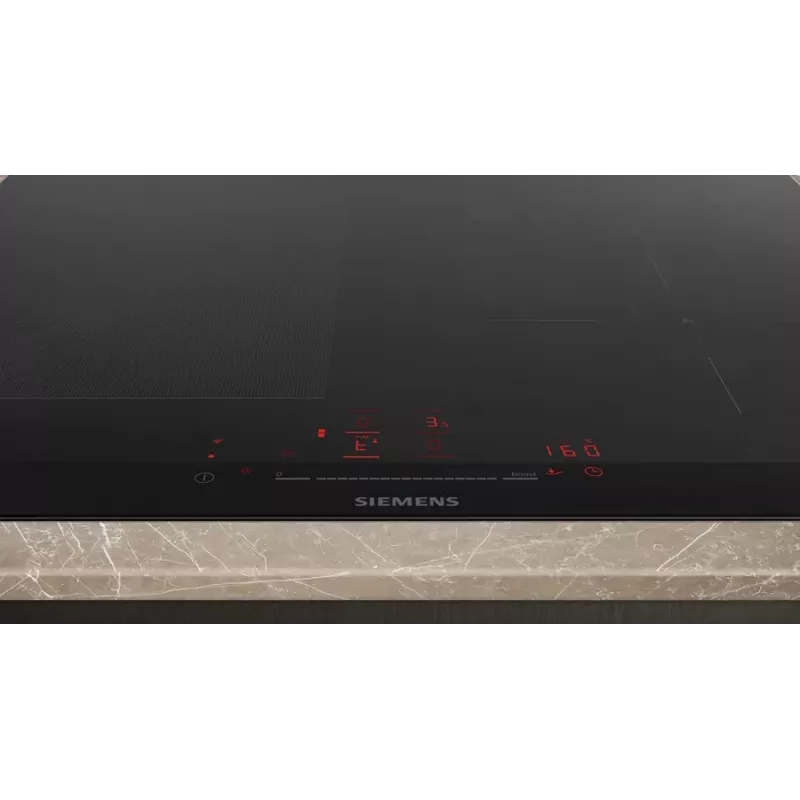 Siemens iQ700 EX675HEC1E indukcinė kaitlentė, juoda, įmontuojama, 60 cm, 4 zonos