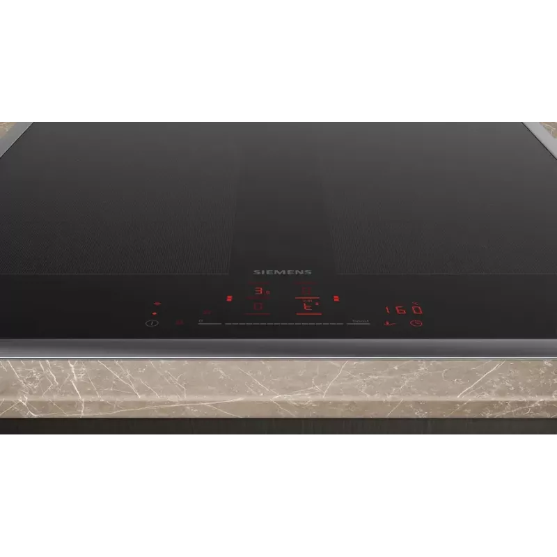 Siemens iQ700 EX645HXC1E indukcinė kaitlentė, juoda, įmontuojama, 60 cm, 4 zonos