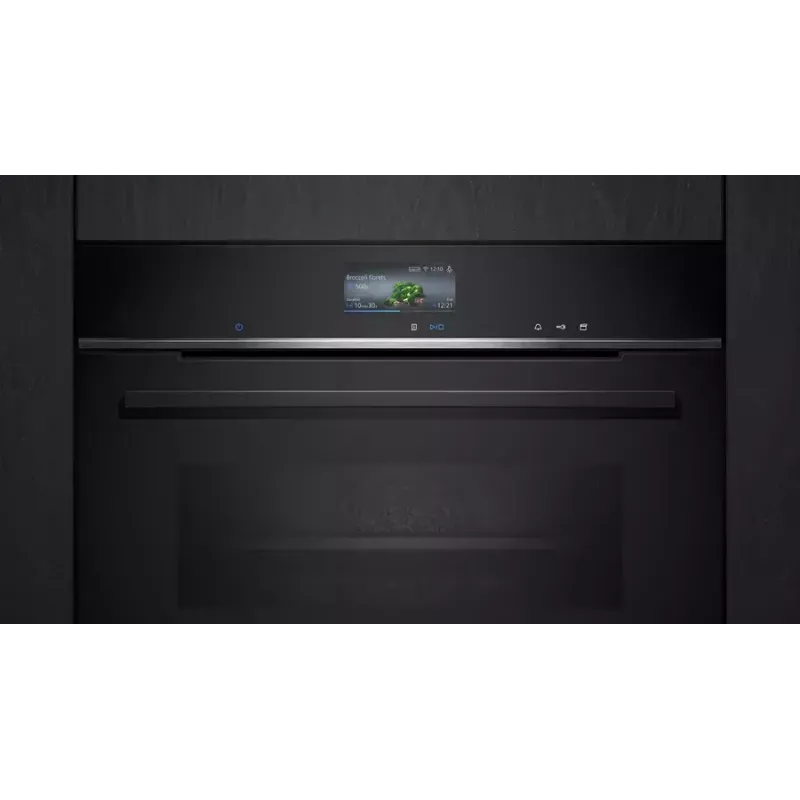 Siemens HS736G3B1 įmontuojama orkaitė 71 L Juoda, Nerūdijantis plienas
