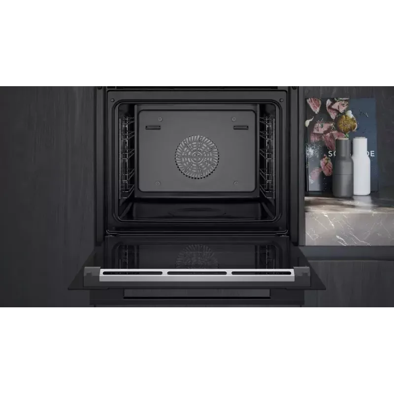 Siemens HS736G3B1 įmontuojama orkaitė 71 L Juoda, Nerūdijantis plienas