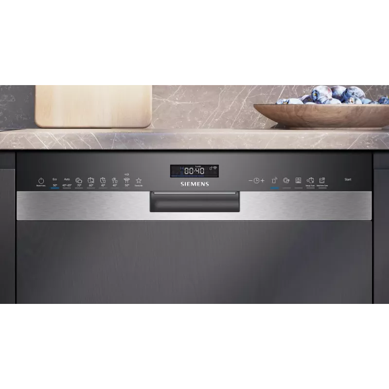 Indaplovė Siemens SN55ZS07CE pusiau įmontuojama 14 komplektų