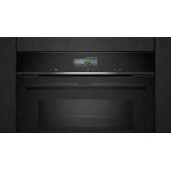 Siemens iQ700 CM776GKB1 orkaitė 45 L 900 W Juoda, Nerūdijantis plienas