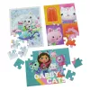 Gabby’s Dollhouse 3 medinės dėlionės po 24 detales su medine dėžute