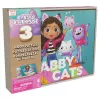 Gabby’s Dollhouse 3 medinės dėlionės po 24 detales su medine dėžute