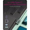 ICY BOX IB-HUB1454-C31 USB 3.2 Gen 1 (3.1 Gen 1) Type-C 10000 Mbit/s mėlyna, pilka