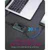 ICY BOX IB-HUB1454-C31 USB 3.2 Gen 1 (3.1 Gen 1) Type-C 10000 Mbit/s mėlyna, pilka