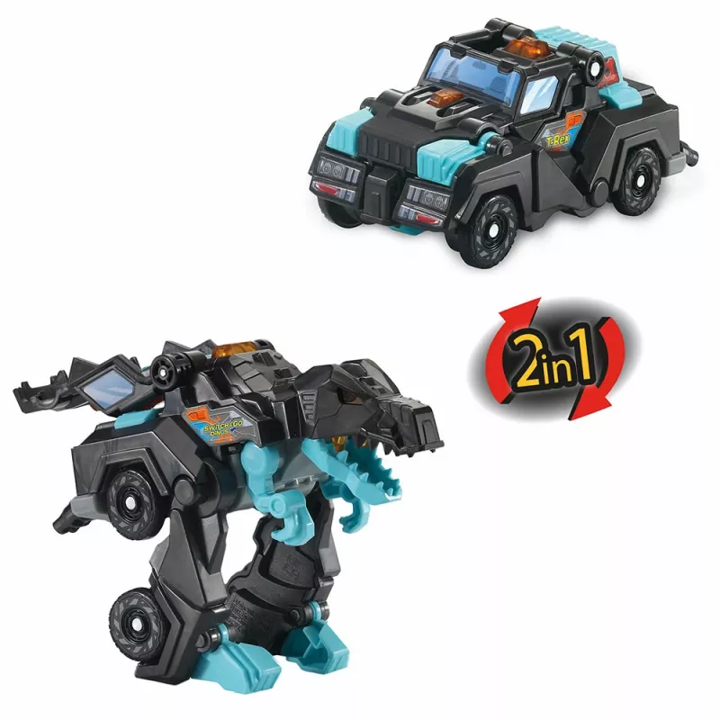 VTech Switch & Go Dinos 569304 transformuojamas dinozauras, 3 m., juodas, mėlynas, 190 g