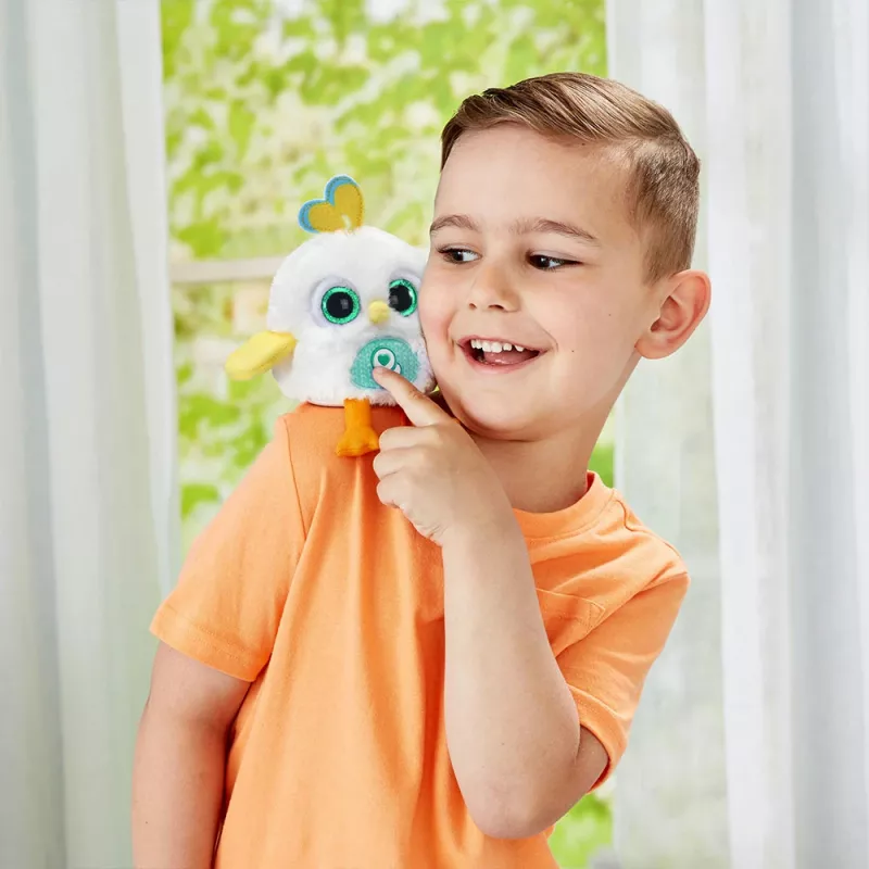 VTech Lolibirds Oscar – interaktyvus minkštas paukštis su garsu ir šviesomis