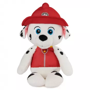PAW Patrol GUND oficialus Marshall Take Along Buddy minkštas žaislas, aukščiausios kokybės pliušinis šuniukas nuo 1 metų, raudonai baltas, 13 colių