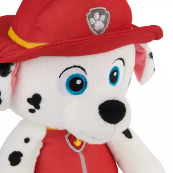 PAW Patrol GUND oficialus Marshall Take Along Buddy minkštas žaislas, aukščiausios kokybės pliušinis šuniukas nuo 1 metų, raudonai baltas, 13 colių