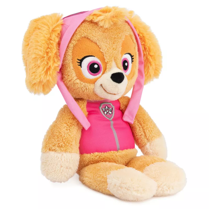 PAW Patrol GUND oficialus Skye Take Along Buddy pliušinis žaislas, aukščiausios kokybės minkštas žaislas nuo 1 metų, rožinė/ruda, 33 cm