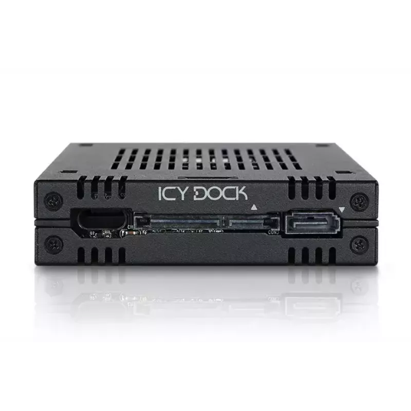 Icy Dock MB742SP-B juodas korpusas dviems 2,5 inch diskams į 3,5 inch lizdą
