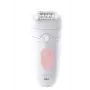 Braun Silk-épil 5 SE5-230 Epiliatorius, rožinė, balta, 28 pincetai, MicroGrip, 0,5 mm, akumuliatorius