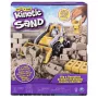 Kinetic Sand Dig N' Demolish rinkinys su 1 kg žaidimo smėlio ir žaisliniu sunkvežimiu, sensorinis žaislas vaikams nuo 5 metų