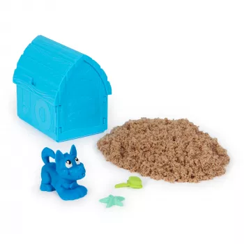 Kinetinio smėlio rinkinys Spinmaster Kinetic Sand Doggie Dig su formelėmis, įvairiaspalvis, nuo 5 metų