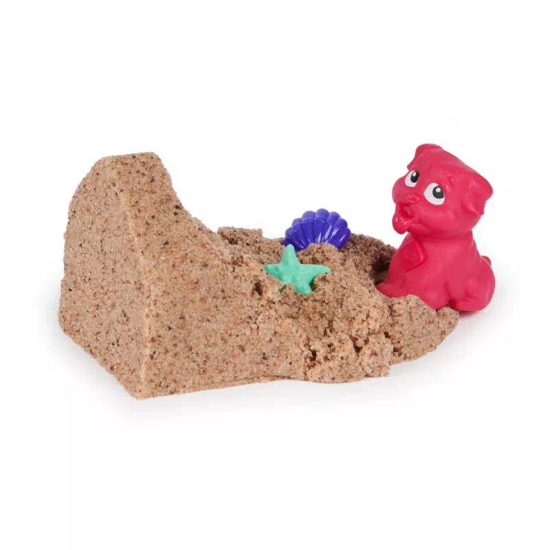 Kinetinio smėlio rinkinys Spinmaster Kinetic Sand Doggie Dig su formelėmis, įvairiaspalvis, nuo 5 metų