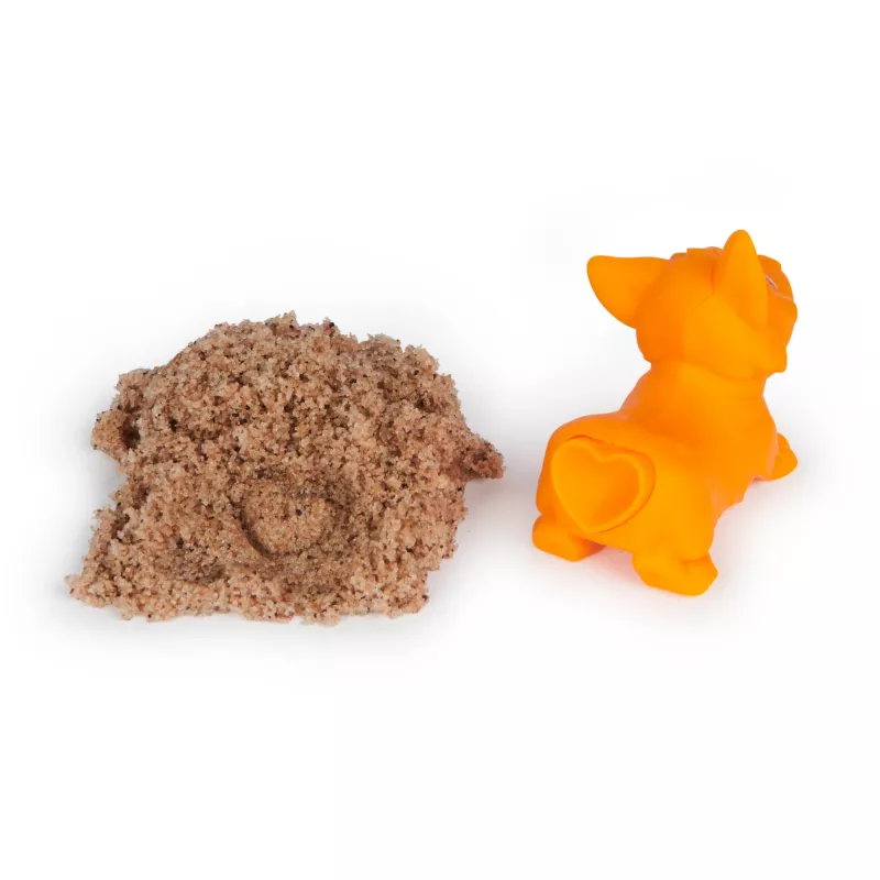 Kinetinio smėlio rinkinys Spinmaster Kinetic Sand Doggie Dig su formelėmis, įvairiaspalvis, nuo 5 metų