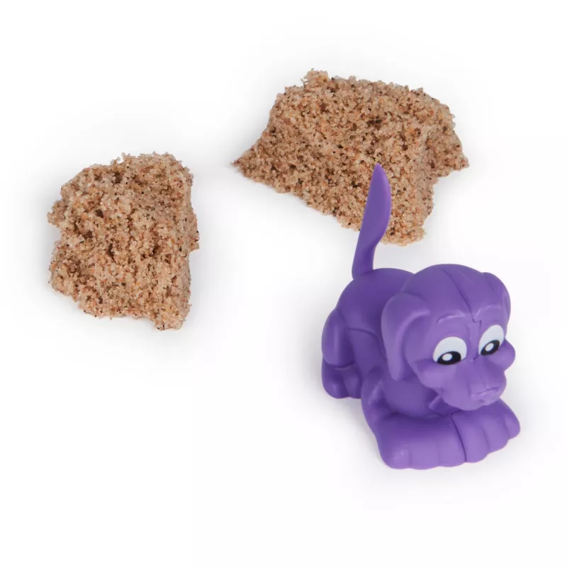Kinetinio smėlio rinkinys Spinmaster Kinetic Sand Doggie Dig su formelėmis, įvairiaspalvis, nuo 5 metų