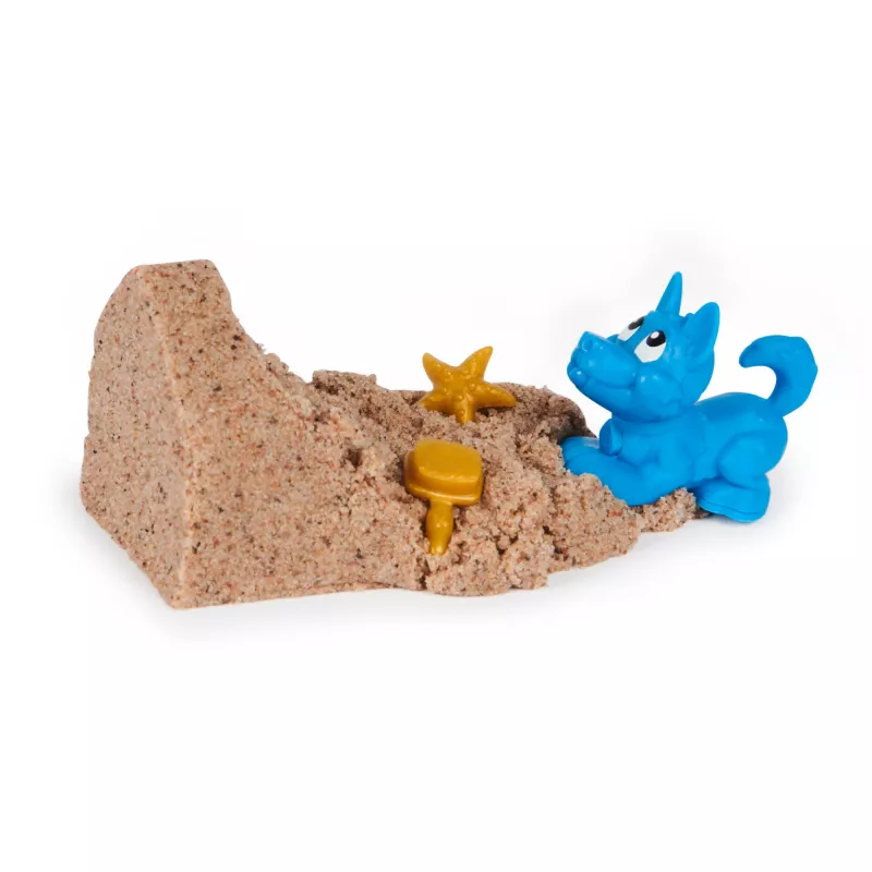 Kinetinio smėlio rinkinys Spinmaster Kinetic Sand Doggie Dig su formelėmis, įvairiaspalvis, nuo 5 metų